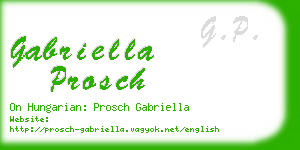 gabriella prosch business card